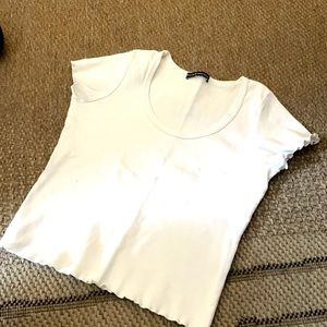 White brandy tee